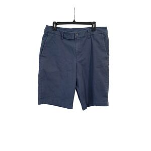 Mens Lululemon Commission Tech Canvas Shorts Blue Flat Front Golf Casual Mens 34